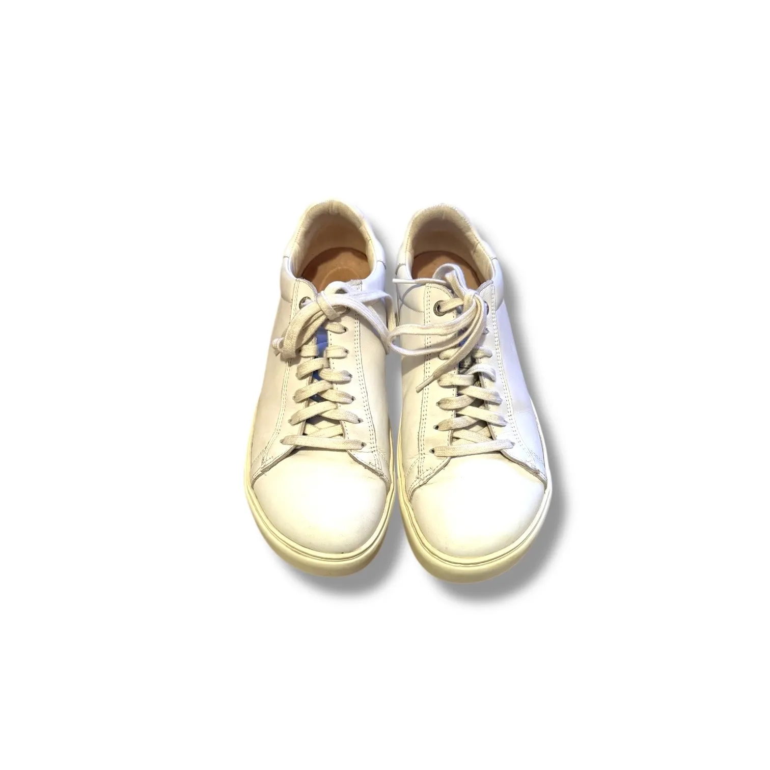 Birkenstock Bend Sneakers Size 40 White Leather Low Top Comfort Casual Walking - Image 2