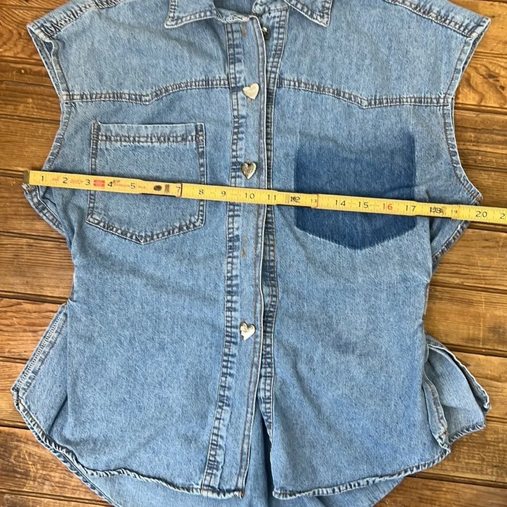 Women’s Human Made sleeveless denim top size medium - Image 6