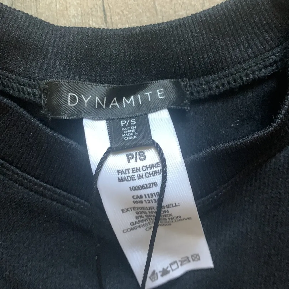 Dynamite Long sleeve crewneck seamless top in jet black - Image 3