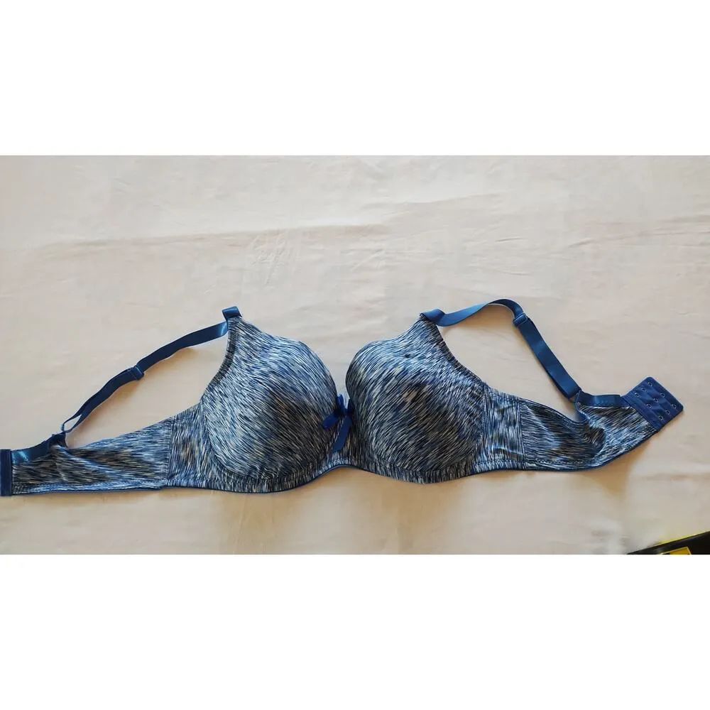 Viola's Secret Underwire 3 pack Padded Bra 42DD pink, red and blue brassieres Pink Size undefined - Image 11