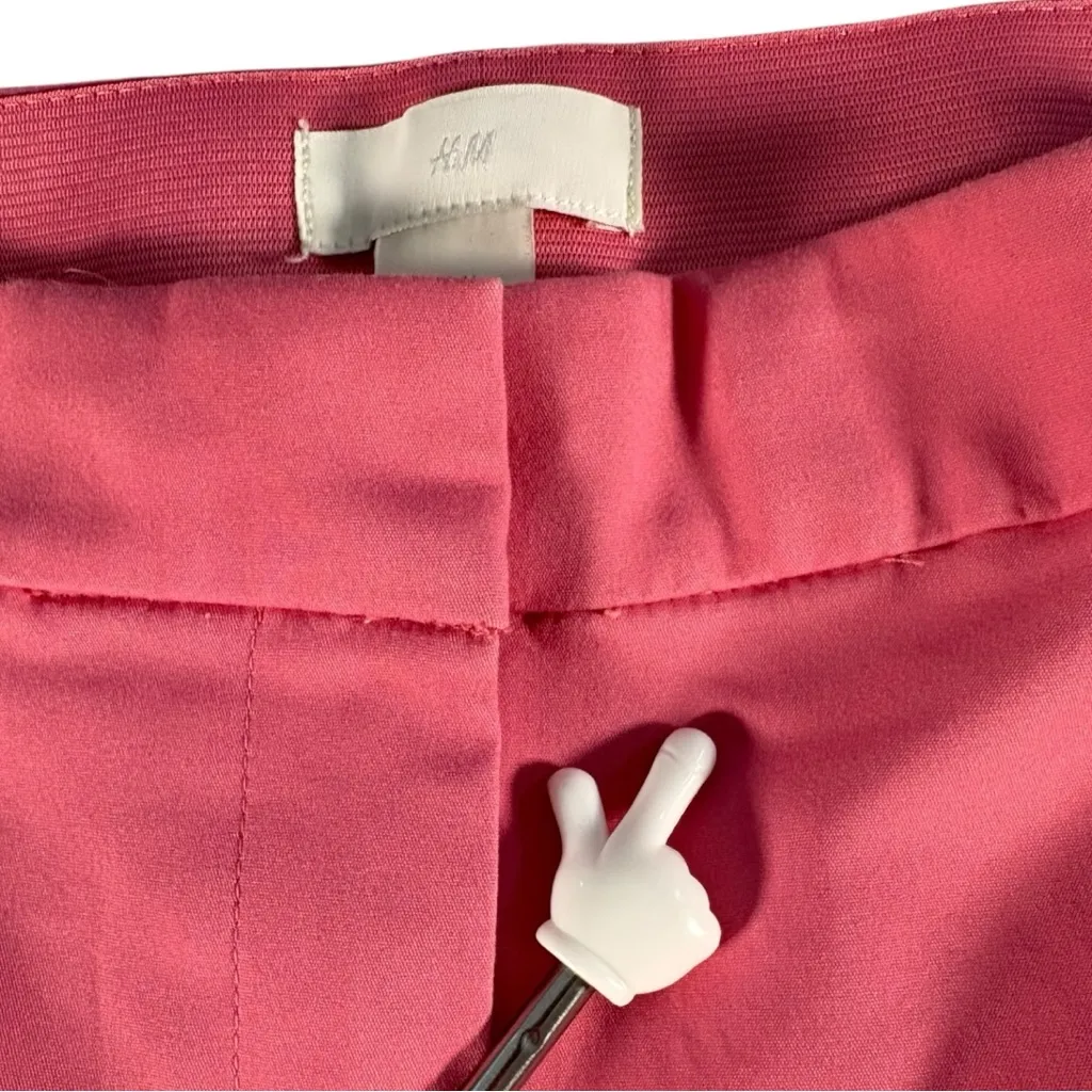 H&M Cherry Blossom Pink High Rise Ankle Pants Women’s 14 Barbiecore - Image 9