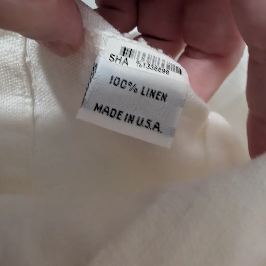 Bryn Walker Linen Oversized Button Up Top XSmall White - Image 5