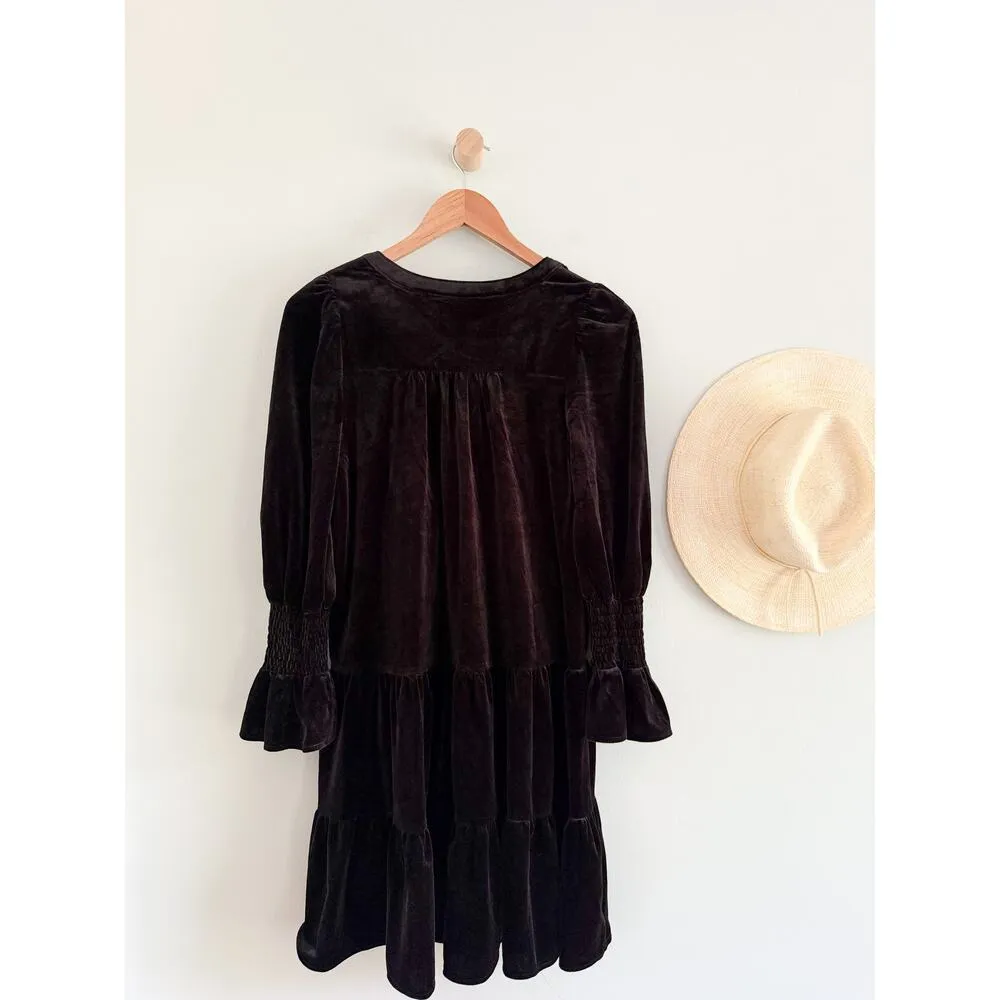 Tuckernuck | Pomander Place | NWT Black Velvet Kenzo Dress Black | Sz XS - Image 9