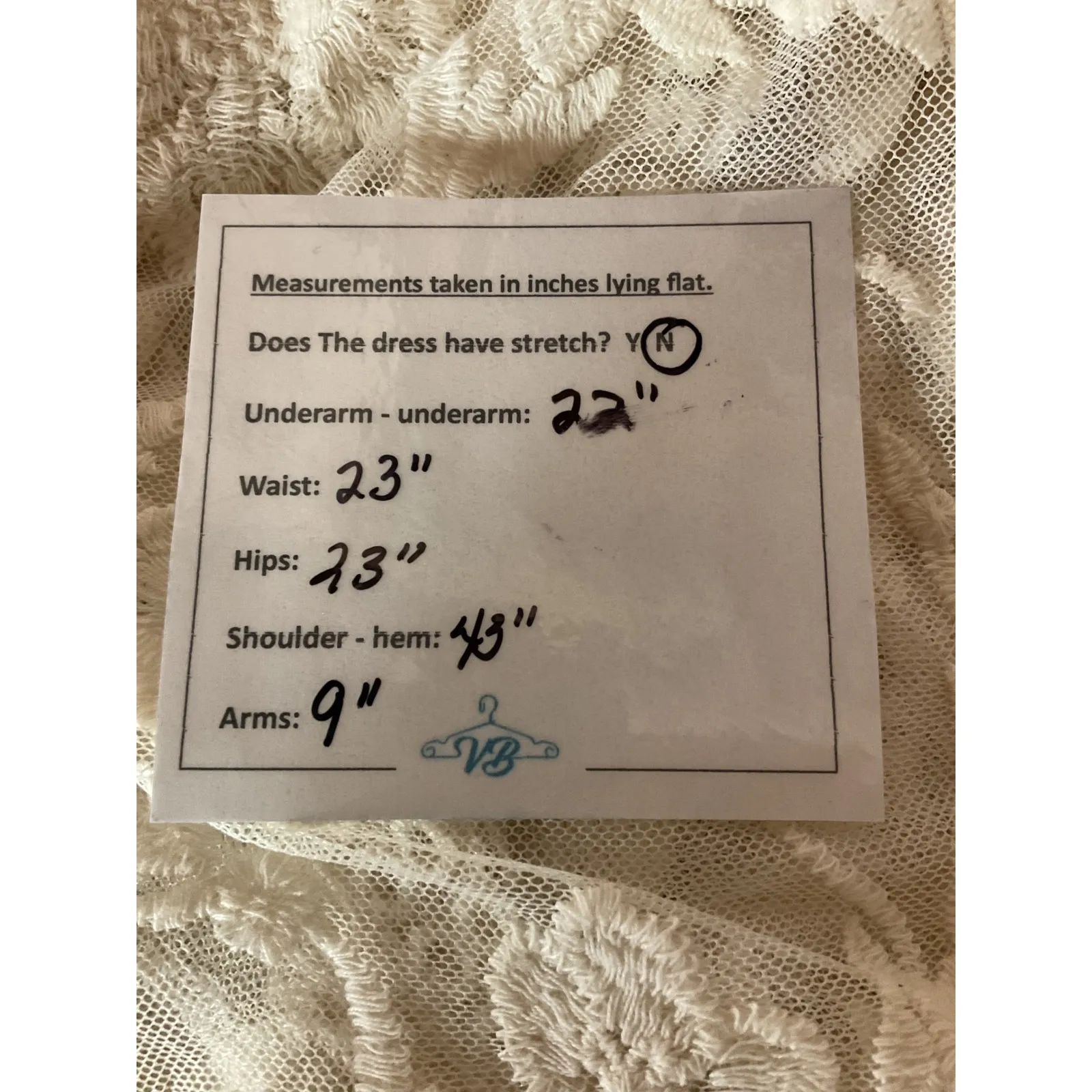 She + Sky Lace Midi Long Kimono Ivory Mesh Cardigan Romantic Cardigan Size Large - Image 12