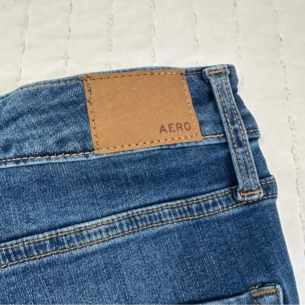 Aeropostale Super High Rise Jegging Women's Dark Blue Skinny Jeans - Image 11