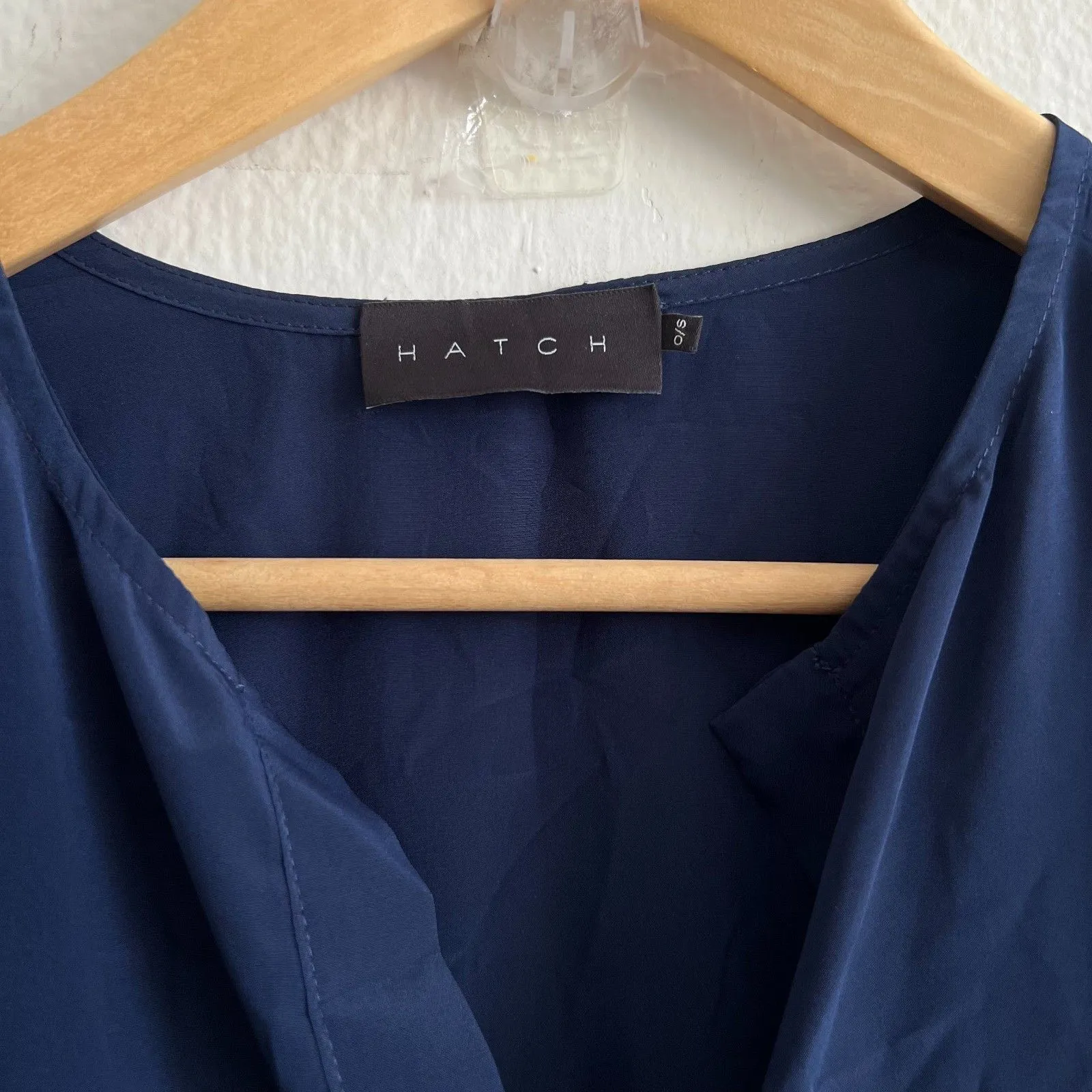 HATCH Navy Blue High Low Sleeveless Ruffle Maternity Lawn Dress Womens Small Size undefined - Image 5