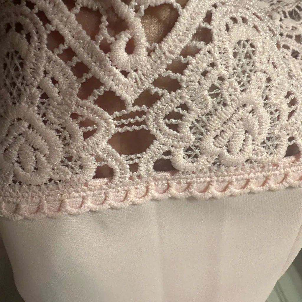 Donna Ricco Blush Pink Midi Dress - Image 2