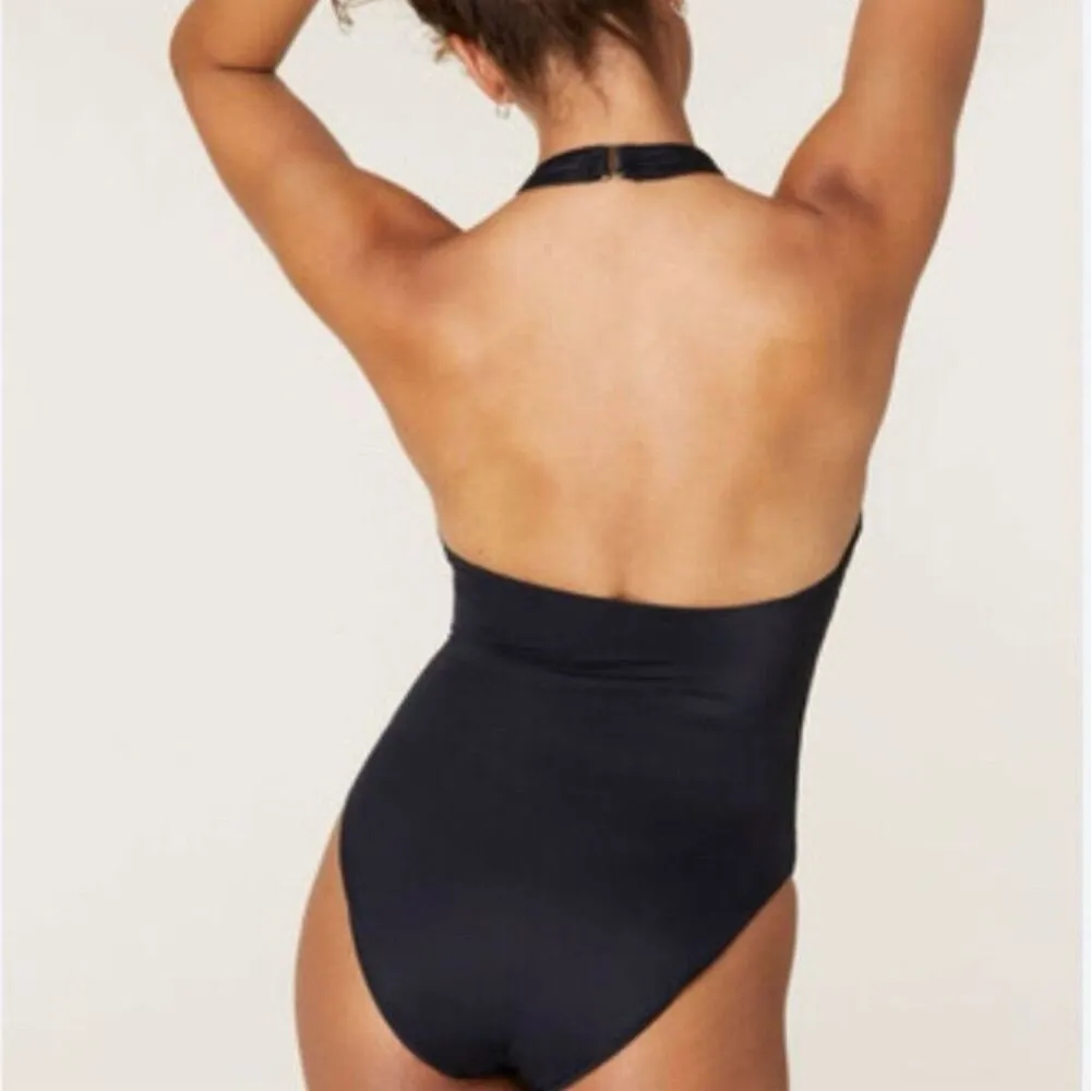 NWT Andie Women's XL Black Luzon One Piece Swimsuit High Neck Summer Pool - Image 2