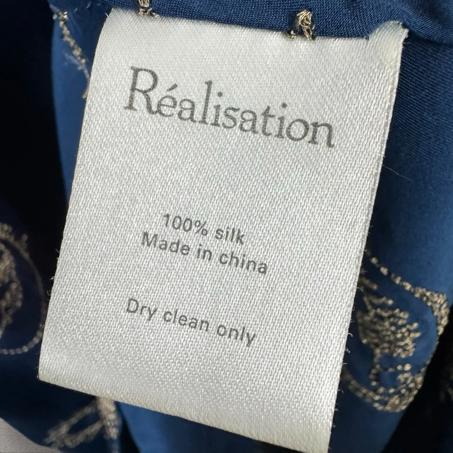 Realisation par The 1996 Zodiac Silk Embroidered Slip Dress Sz M - Image 9