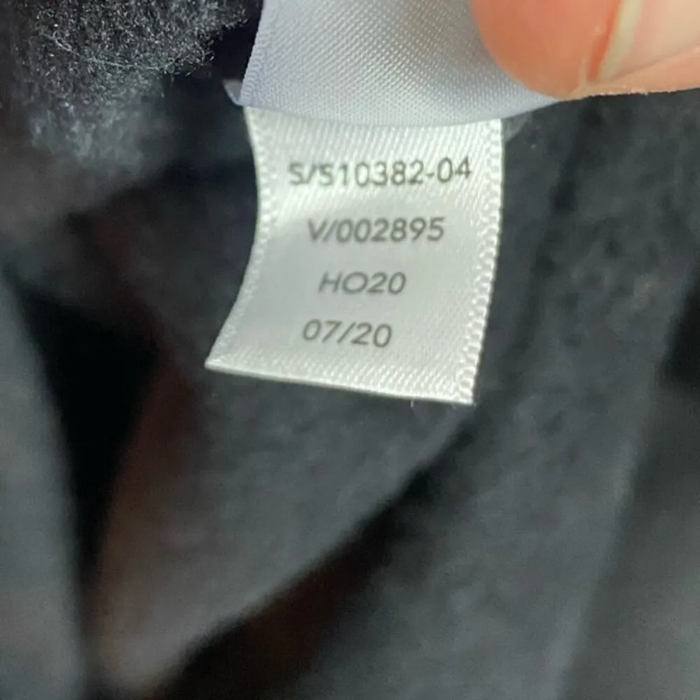 Athleta Cozy Karma Side Zip Funnel Neck Sweatshirt Black M - Image 4