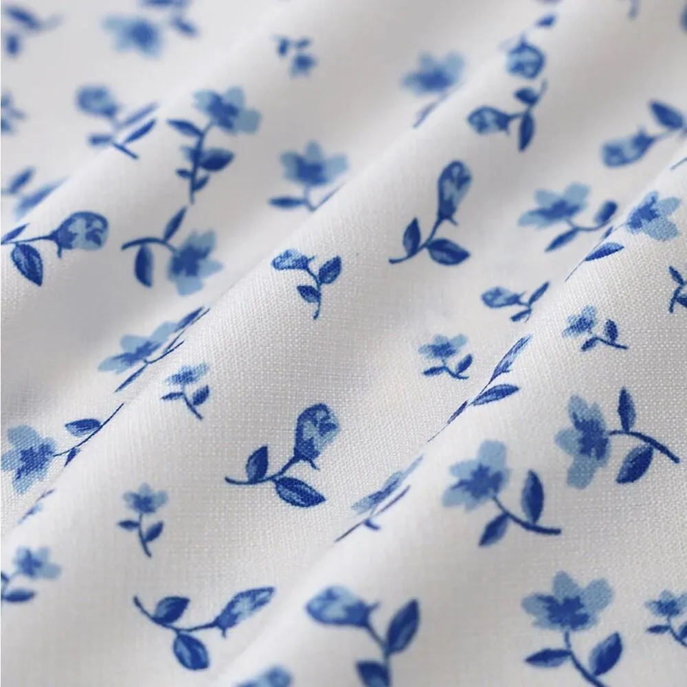 RIHOAS Blue Floral Pocket Sleeveless Mini Dress S - Image 7