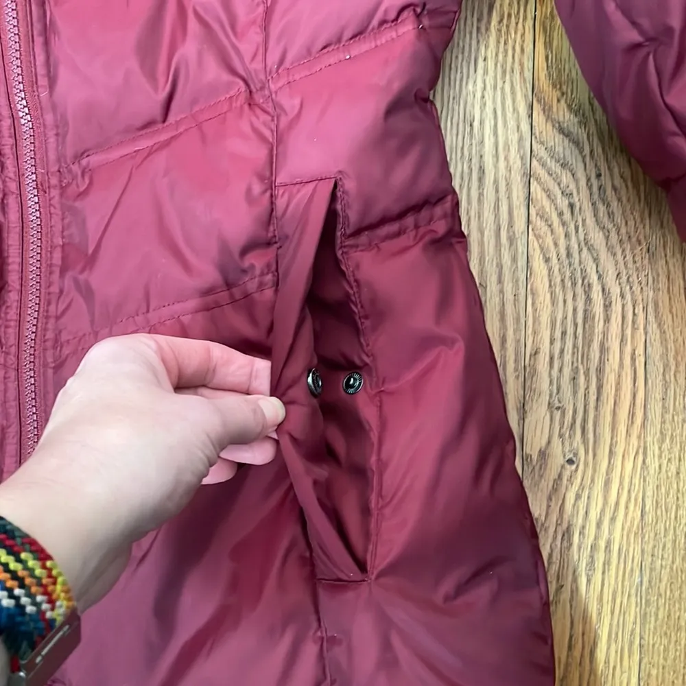 MARC‎ New York Hooded Puffer Jacket Coat Burgundy size XS - Image 7