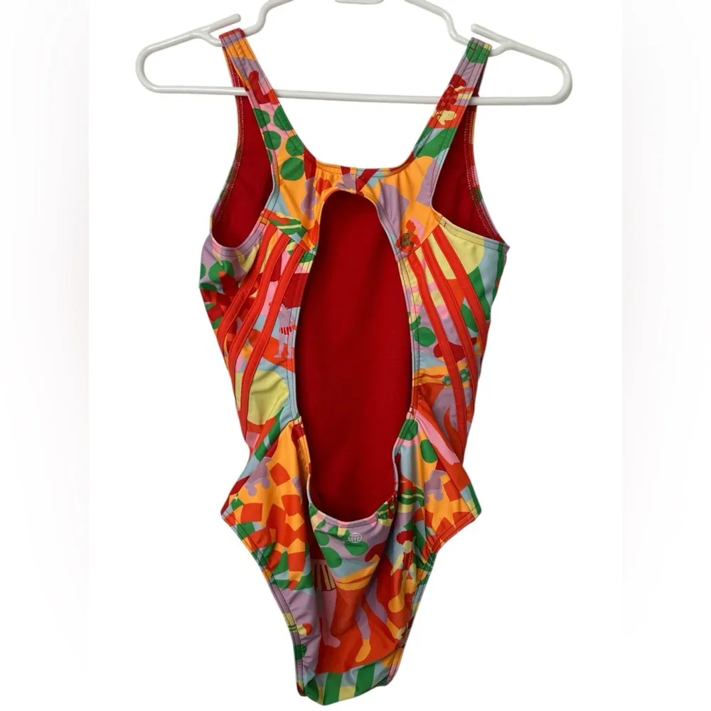 Adidas FARM RIO Pearl Citrine One Piece Swimsuit Size 12 NWOT - Image 2