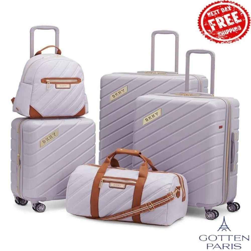 DKNY Bias 15" Carry-On Backpack Lavender Women's Bag - Image 8