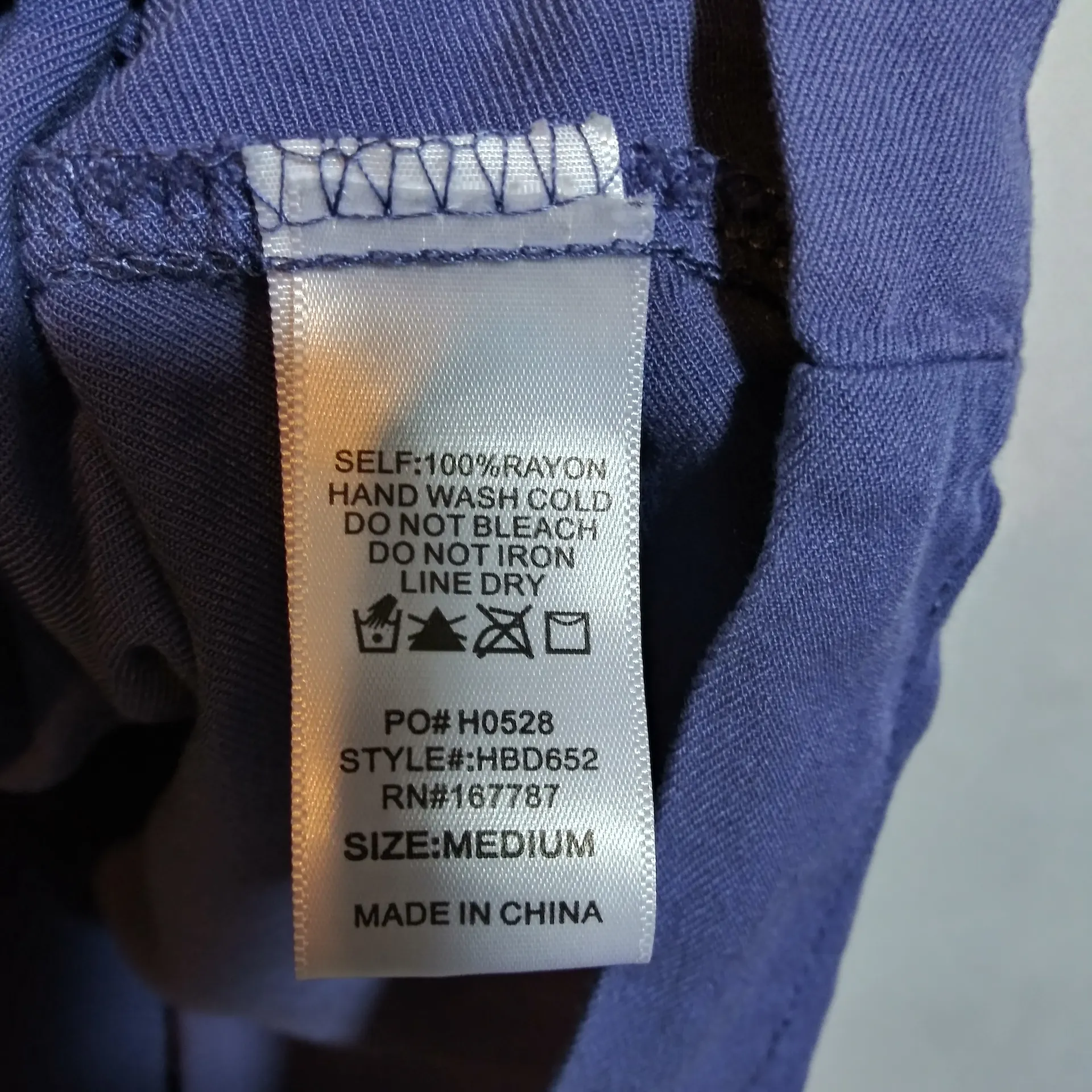 Hunter & Brown Square Neck Puff Sleeve Lightweight Tiered Babydoll Dress Size M Blue Size M - Image 5