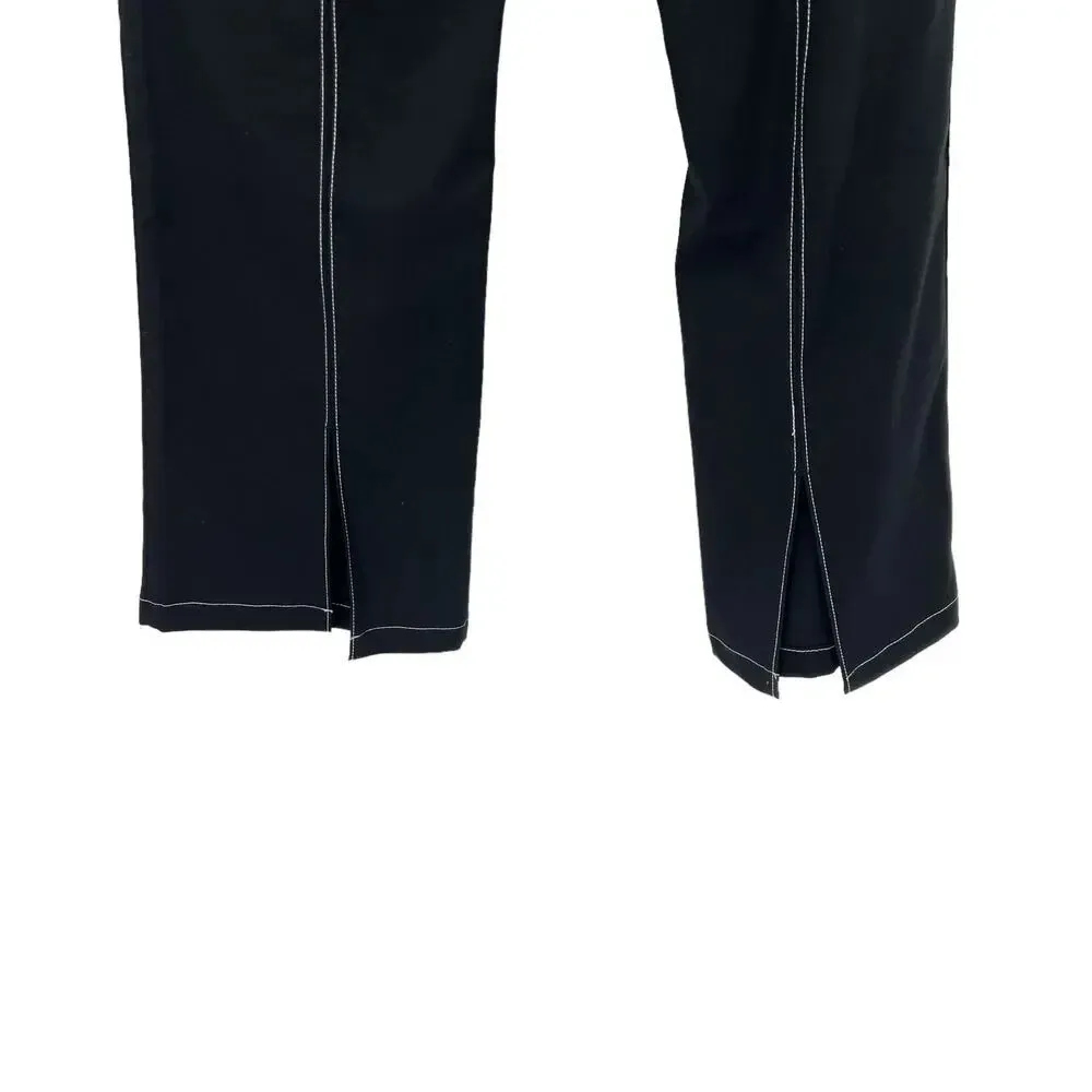 Tiger‎ Mist Black Stitch Seam Flared Zip Back Pants Size Medium - Image 7