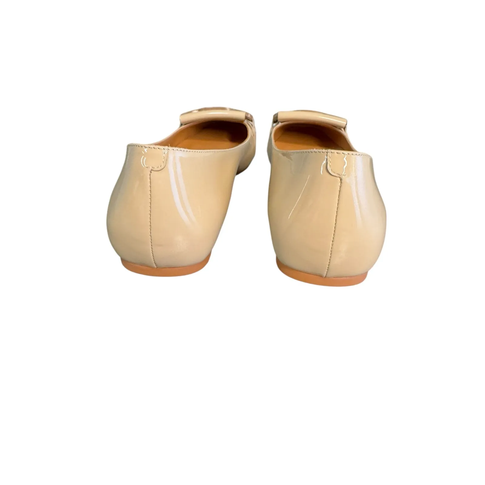 Tod’s NIB Kate Patent Leather Ballet Flats in Natural Size 38.5 - Image 9