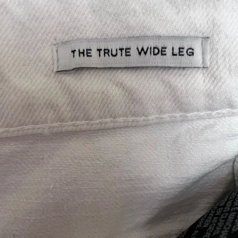 Zara The Trute Women's White Wide Leg Jeans Raw Hem Denim Size 6 US New Other - Image 6