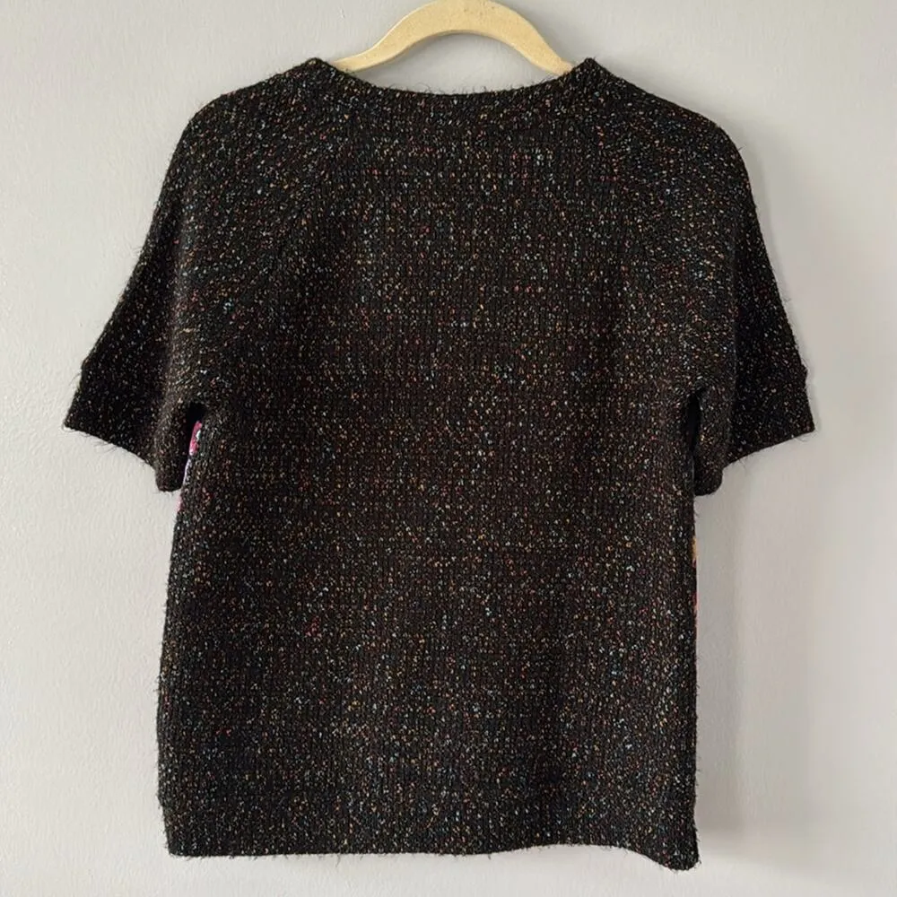 Anthropologie James Coviello Top Embroidered Spring Date Night Party - Image 5