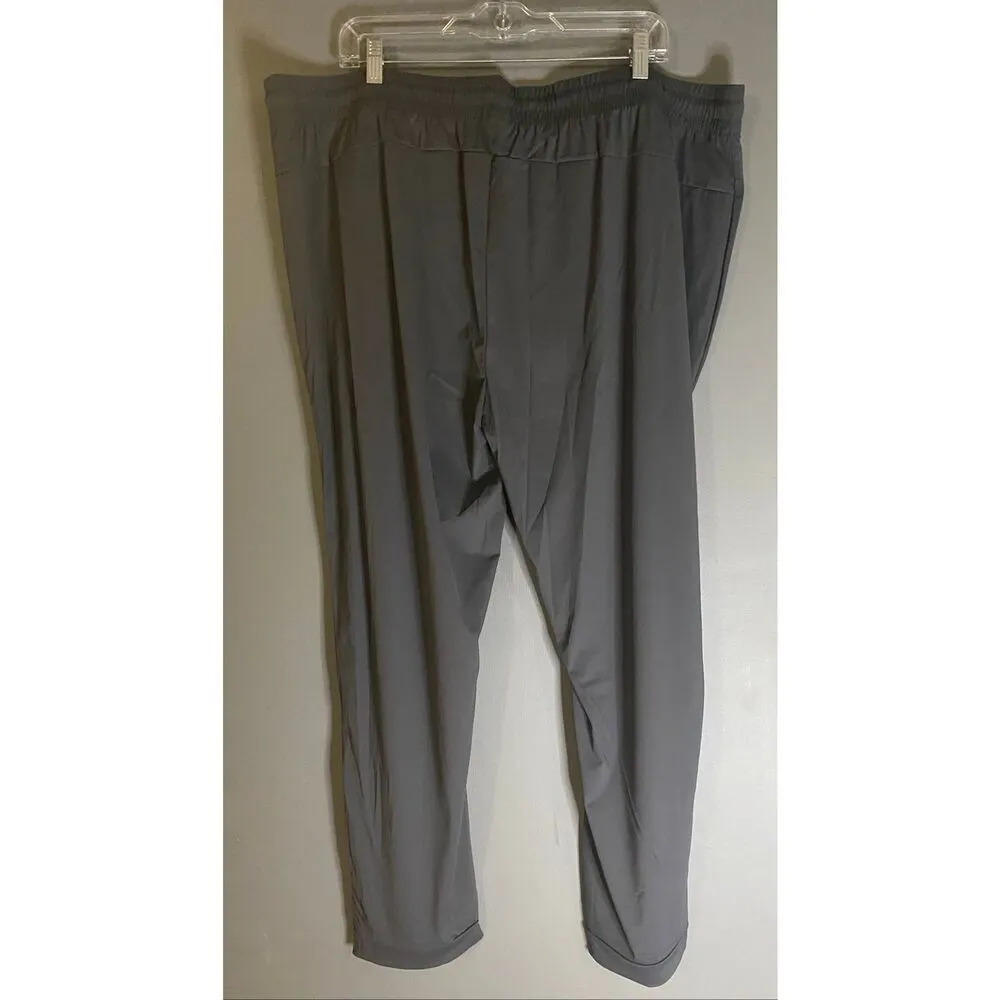 New Sport Grey Quick Dry Athletic Jogger Pants Zipper Pockets Size 3X NWOT Gray - Image 5