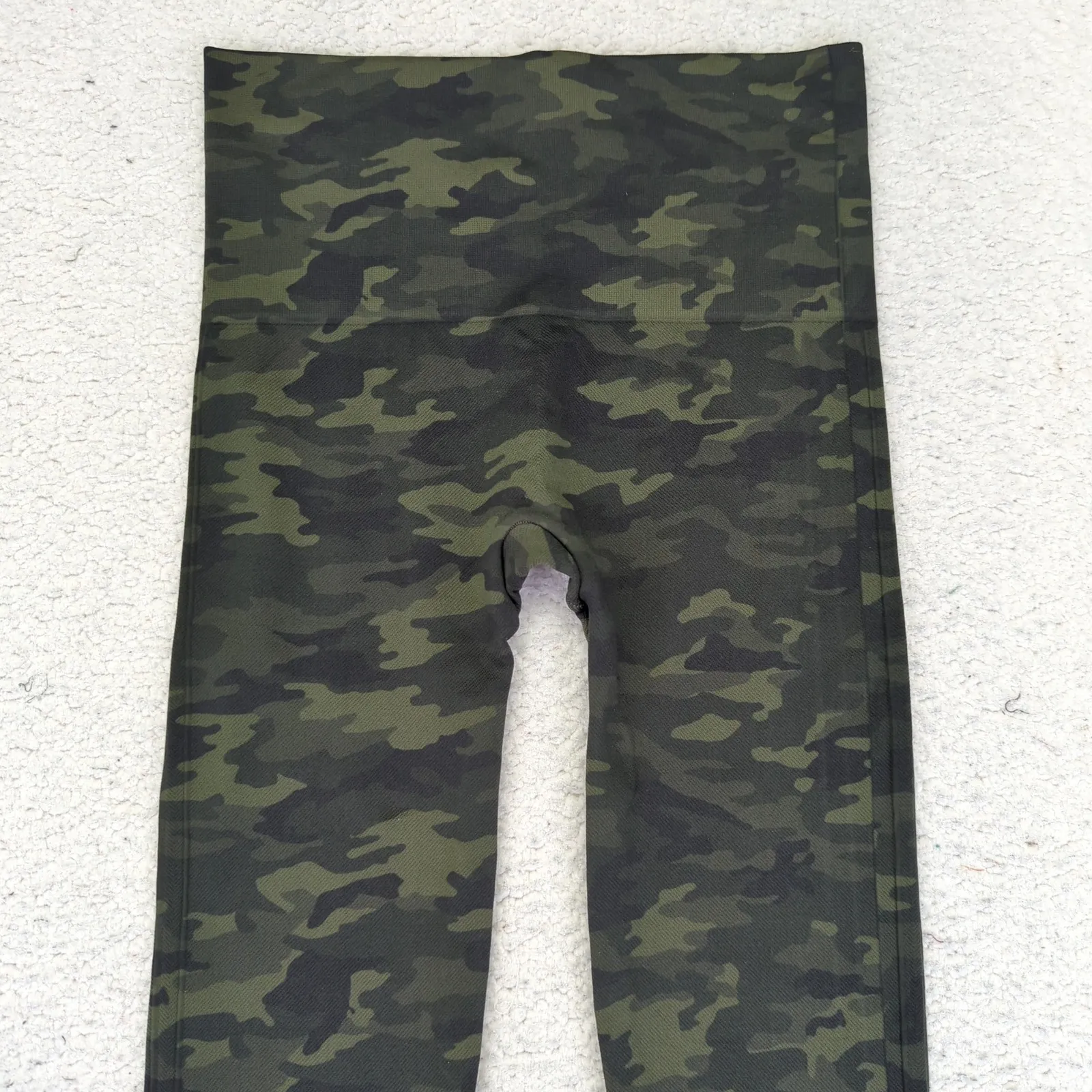 SPANX Camo Seamless Leggings Size M/M Green Camouflage High Waisted‎ Tights - Image 3