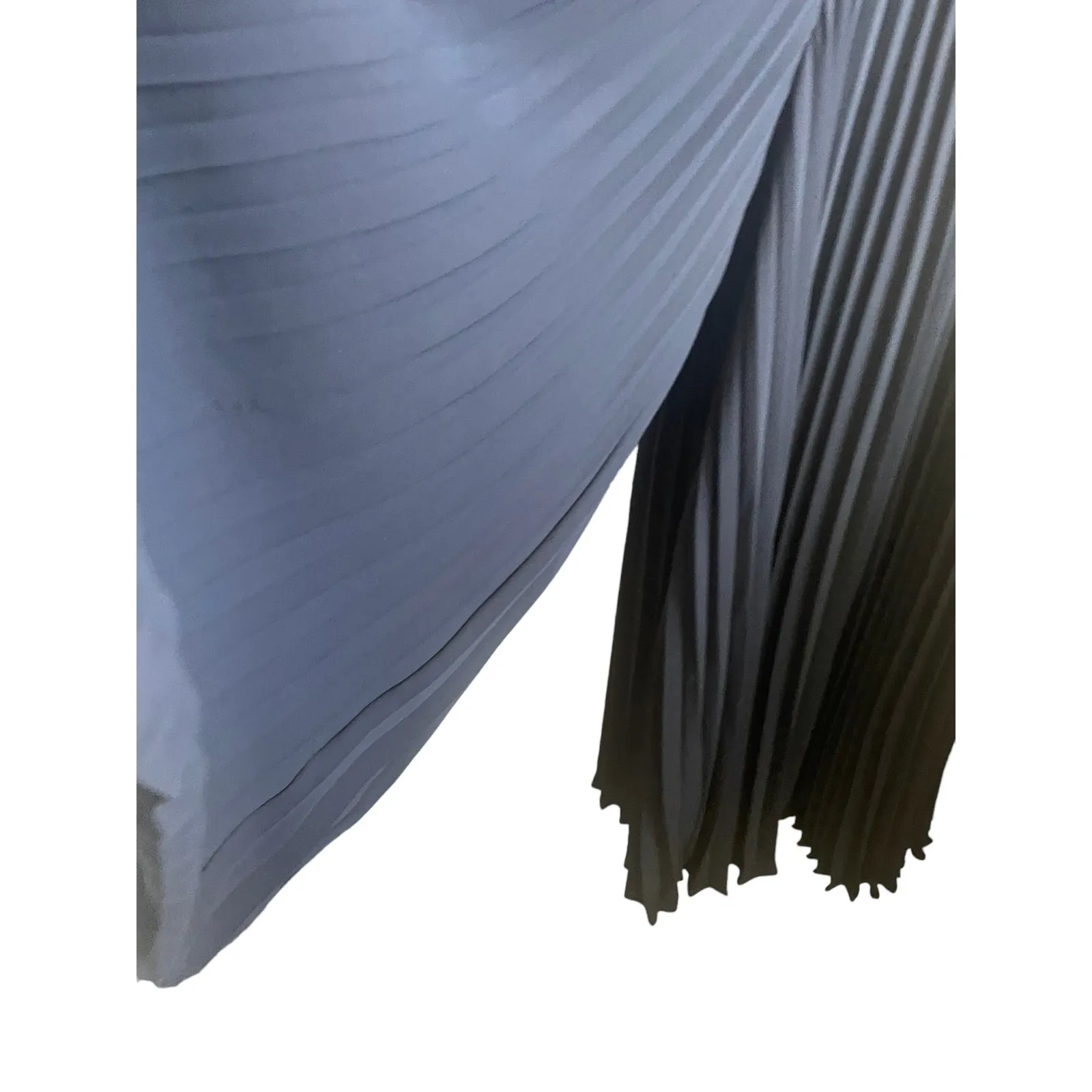 Club Monaco Women Glam Wide Leg Jumpsuit 4 Navy Pleated Architectural Minimalist - Image 7