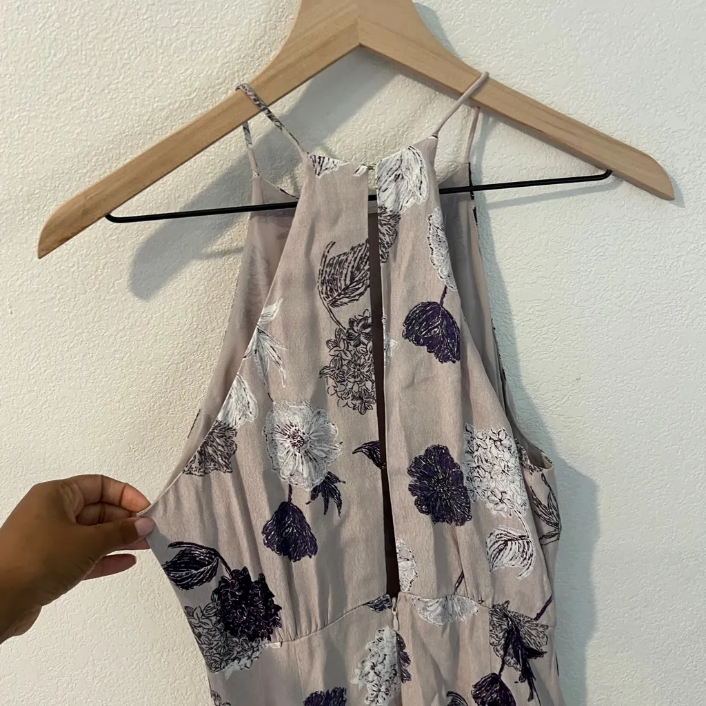 ASTR The Label Pascal Dress High Neck Purple‎ Floral Midi Dress Size Small - Image 8