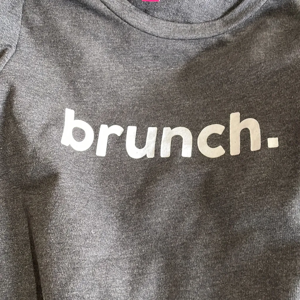 COPY - NWT Vince Camuto BRUNCH Puff Sleeve Gray Sweatshirt Top XS - Image 5