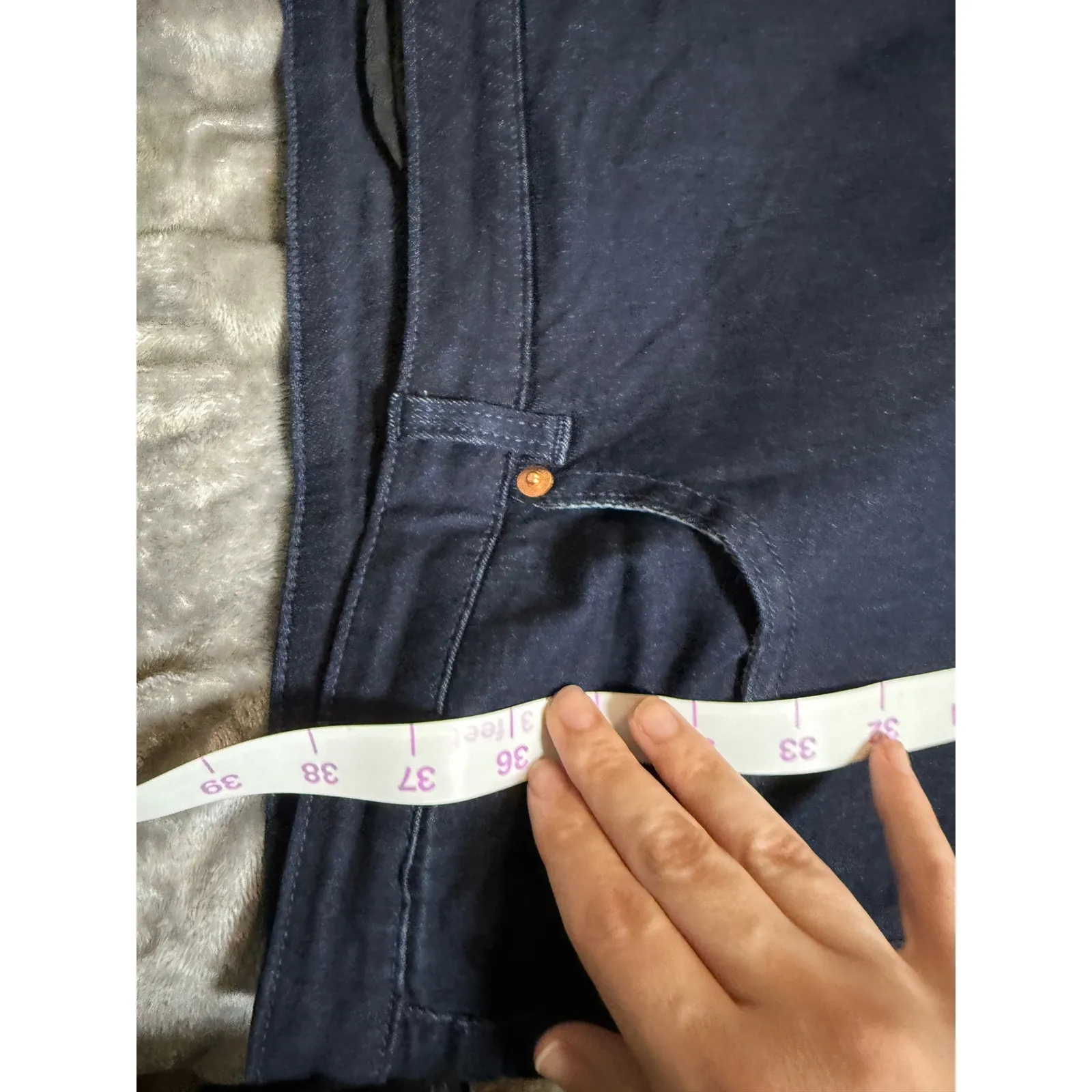 NWT Universal Standard Size 36 Petite Dark Indigo Seine Jeans Skinny 24” - Image 9