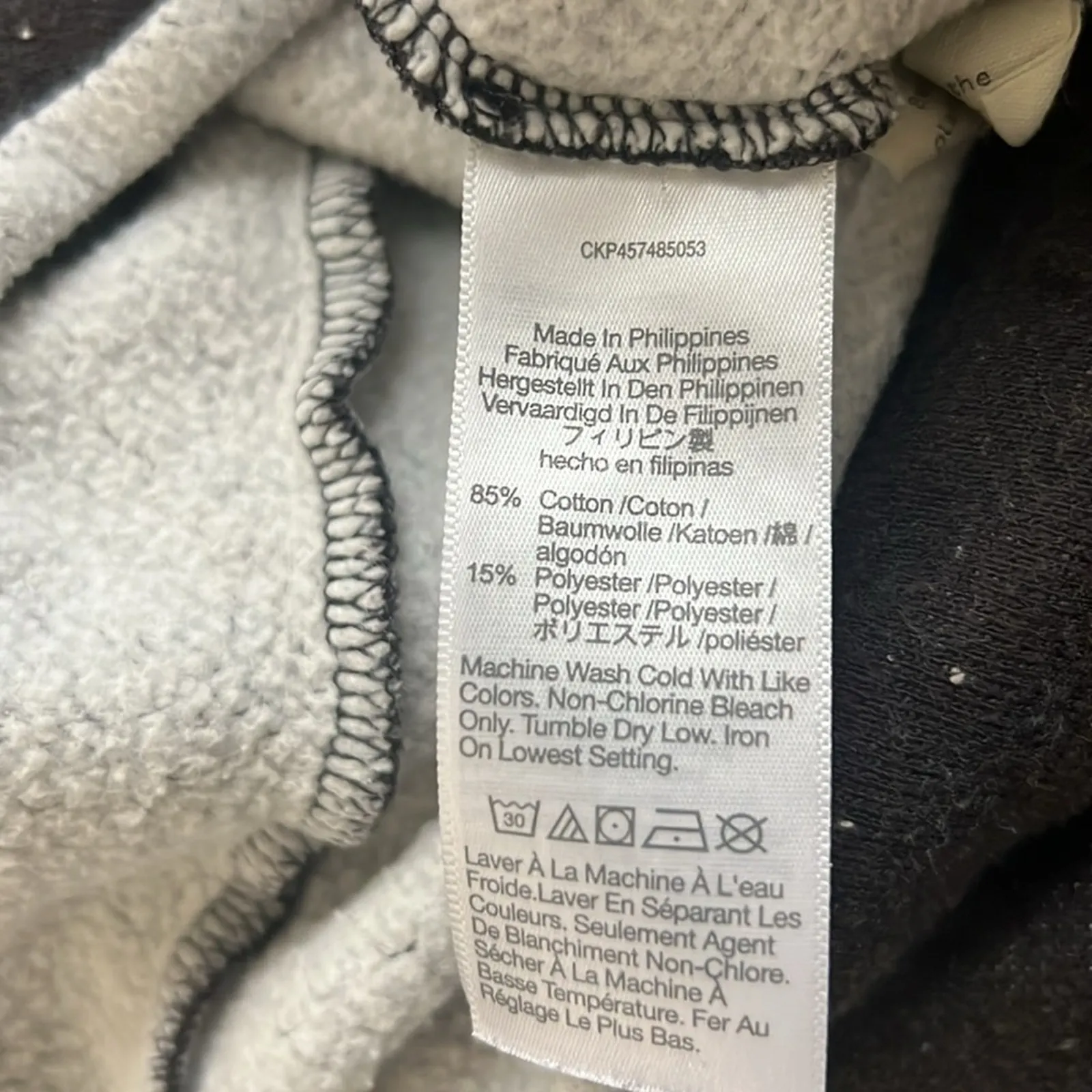 Madewell Betterterry Relaxed Turtleneck Sweatshirt Womens XS Black Minimalist - Image 8