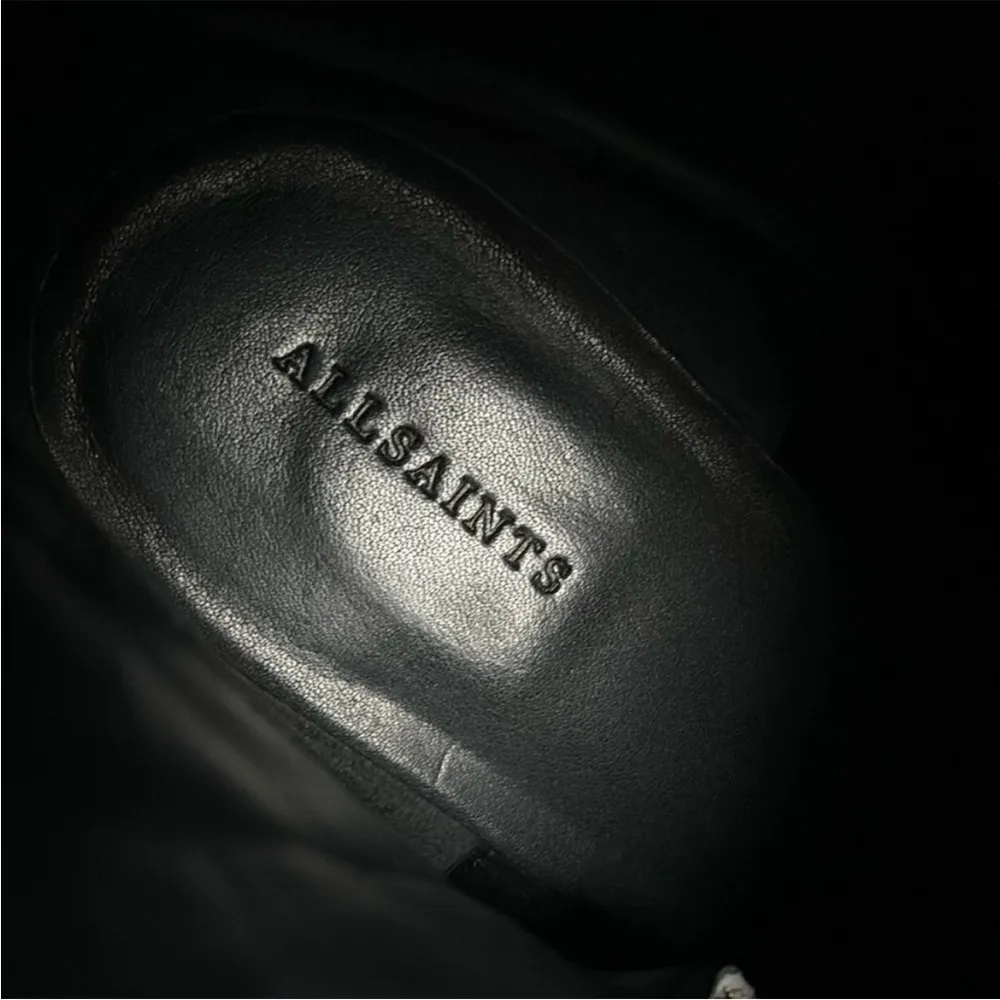 All Saints Leather Aster Snake Print Ankle Boots Size 9 - Image 5