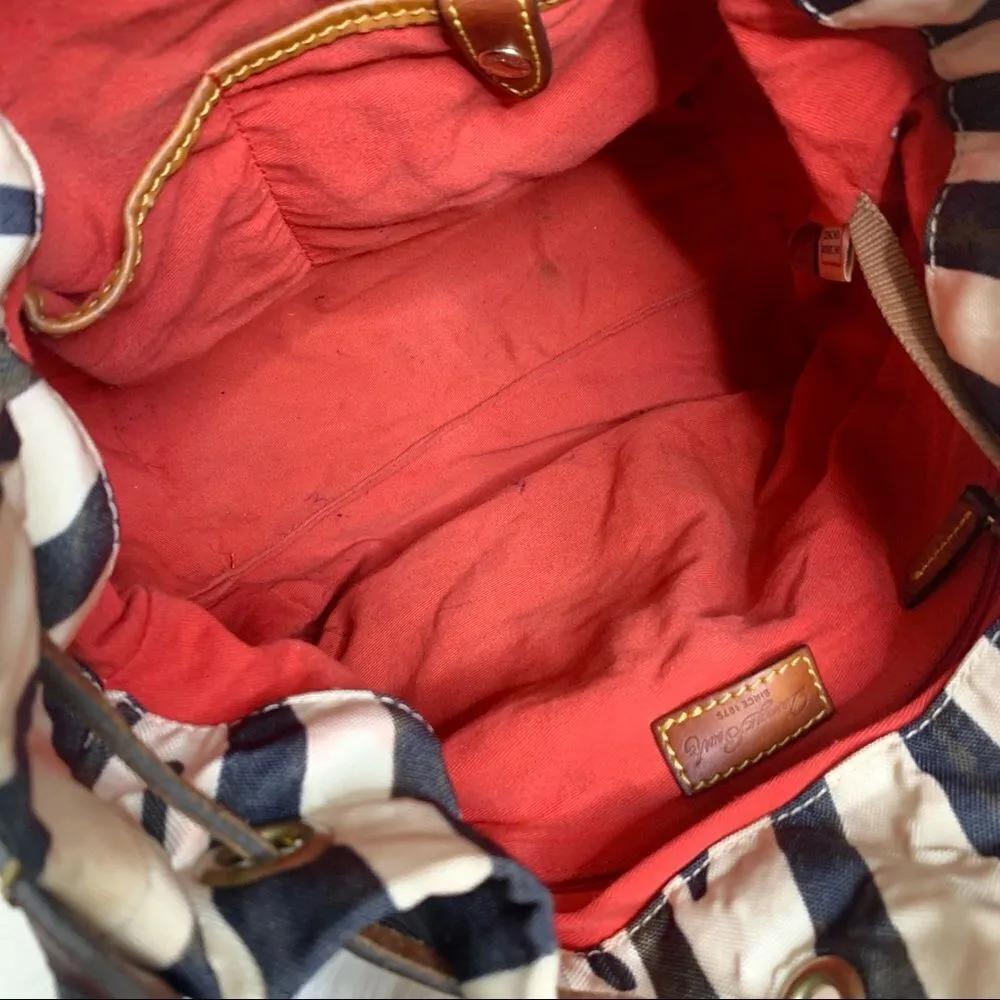 Dooney and Bourke Vintage Zebra Print Drawstring Bag - Image 5