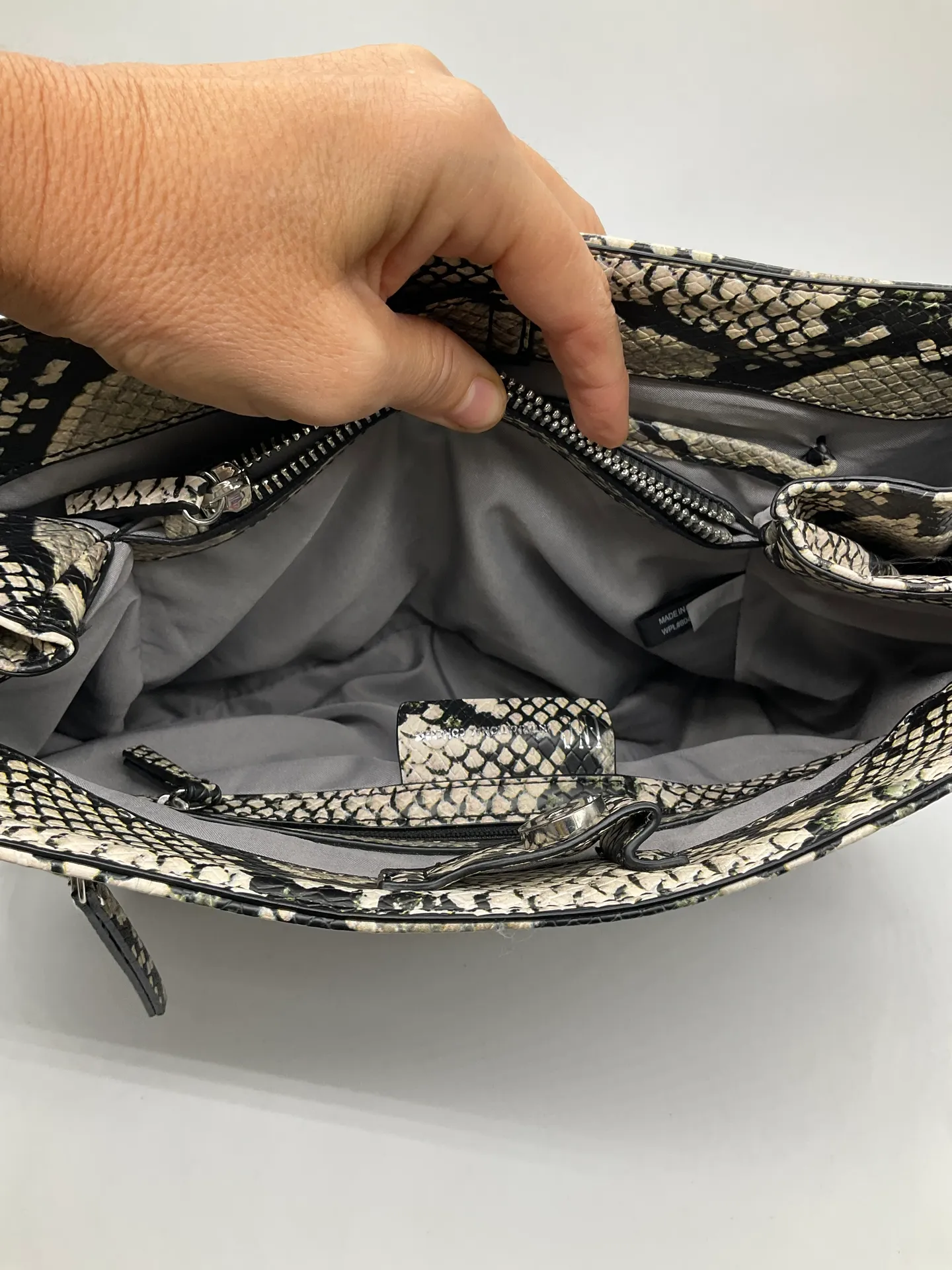 I.N.C  FAUX SNAKESKIN SHOULDER BAG - Image 4