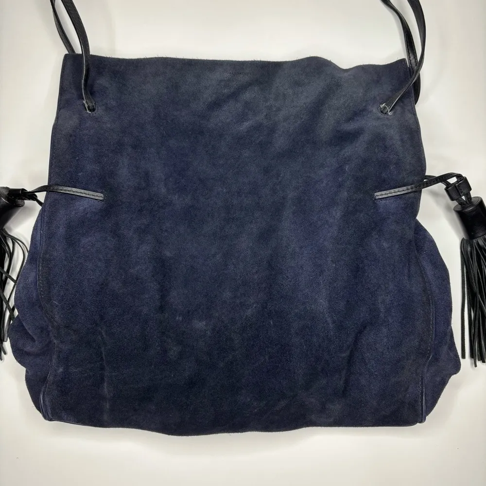 All Saints Freedom Hobo Slouchy Blue Handbag - Image 5