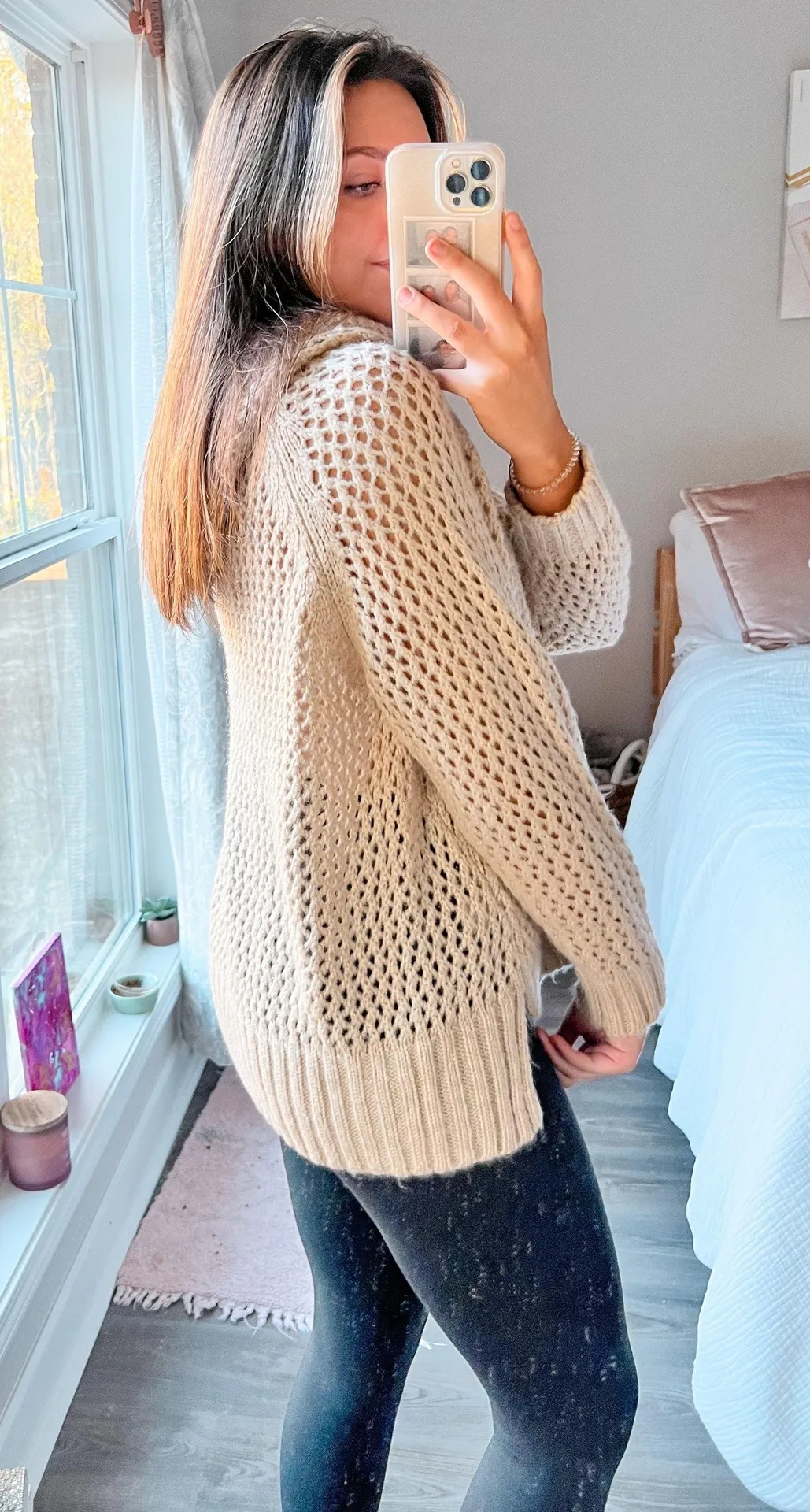 POL Hooded Chunky Knitt Sweater with Drawstrings - Image 5