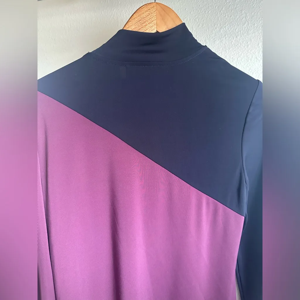 AUGUST 1 EIGHT NAVY BLUE AMD PURPLE TOP. Size M - Image 5