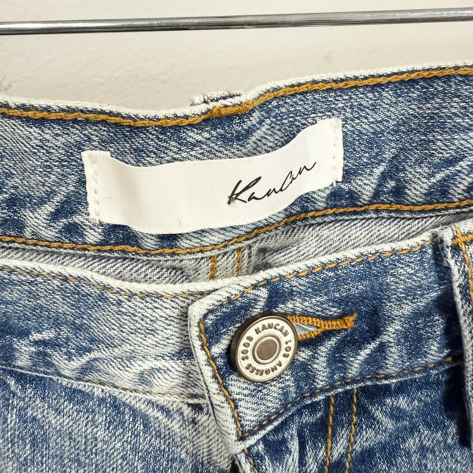 Kancan Trevie Ultra High Rise Straight Leg Jeans Sz 9 27ā NWT Blue - Image 2