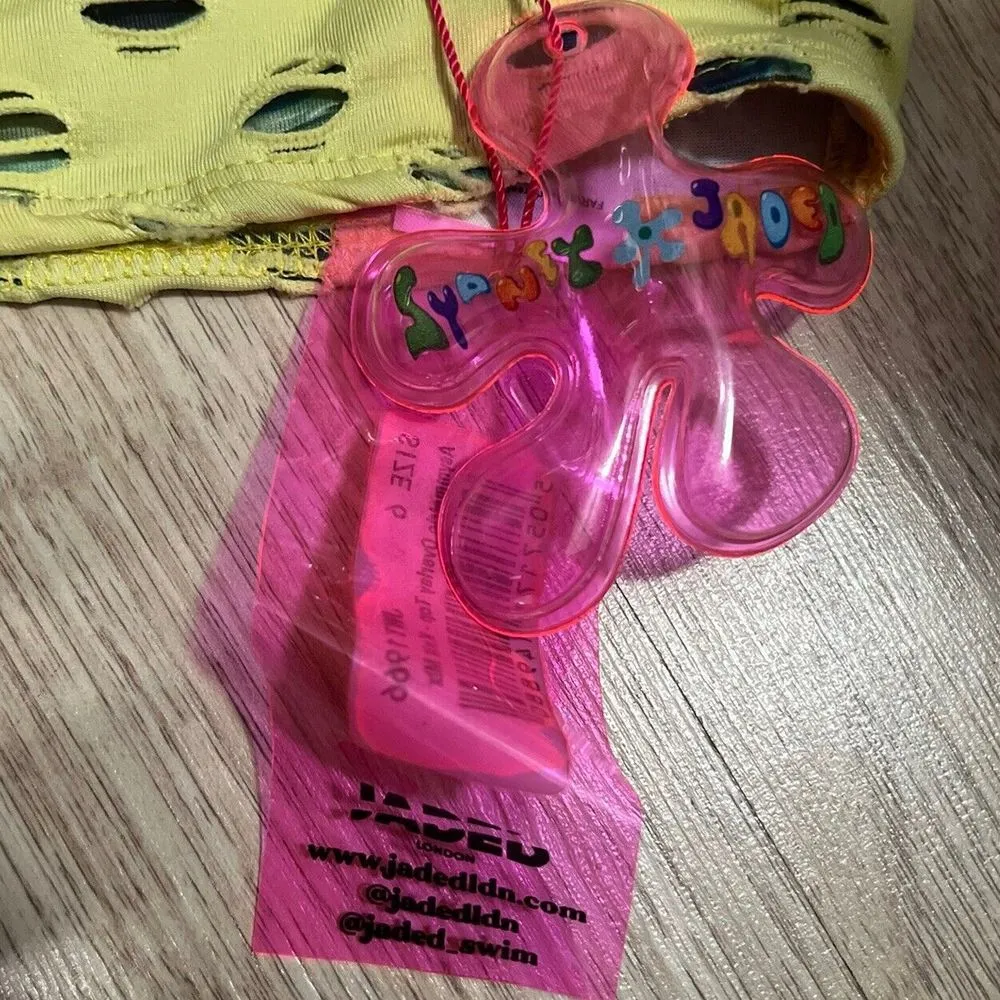 Jaded London Women's Asymmetric Overlay Top Knit Mix Size 6 NWT One Shoulder - Image 3