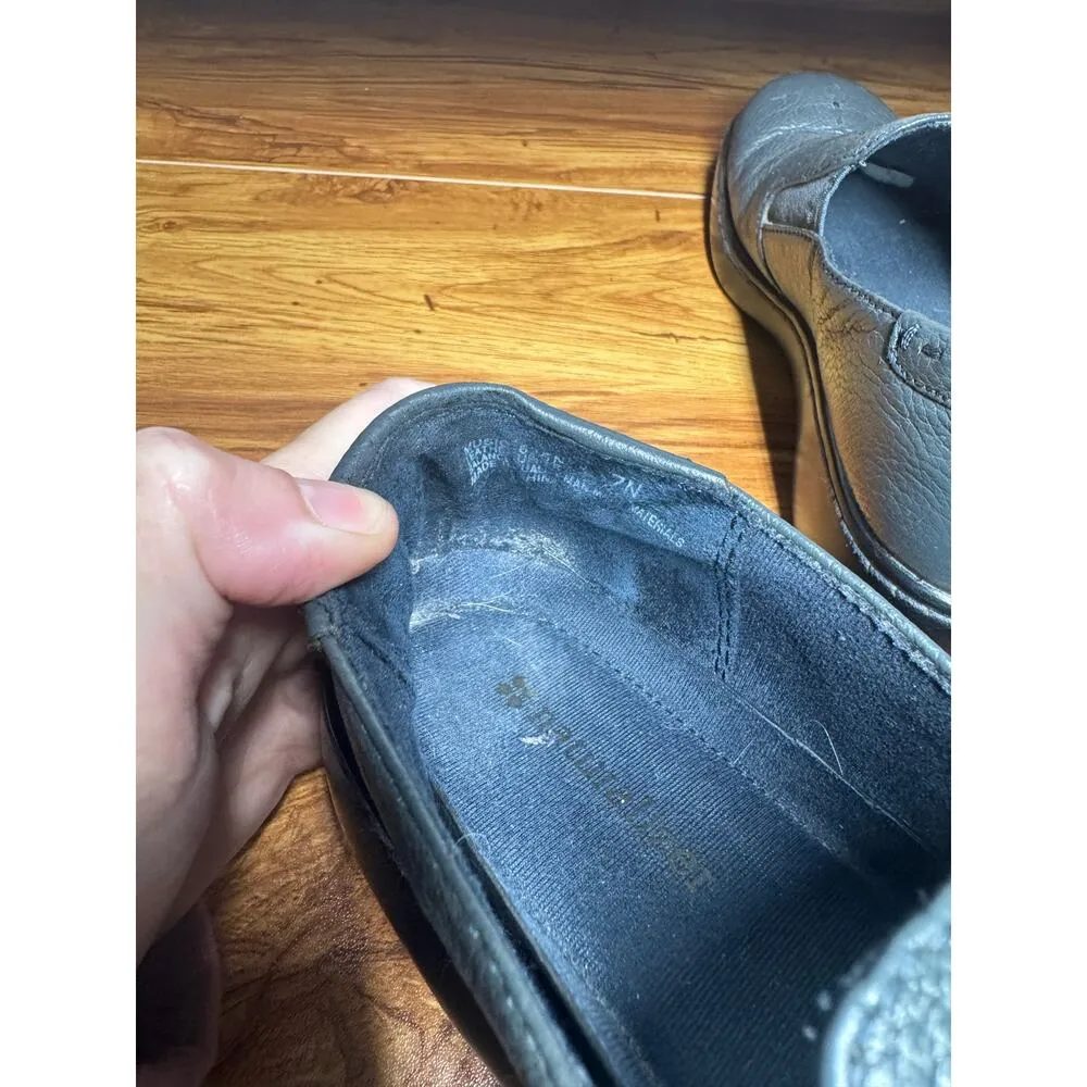 Naturalizer Shoe Music Women 7 Narrow Gray Slip-On Leather Loafer Comfort 625N75 - Image 3