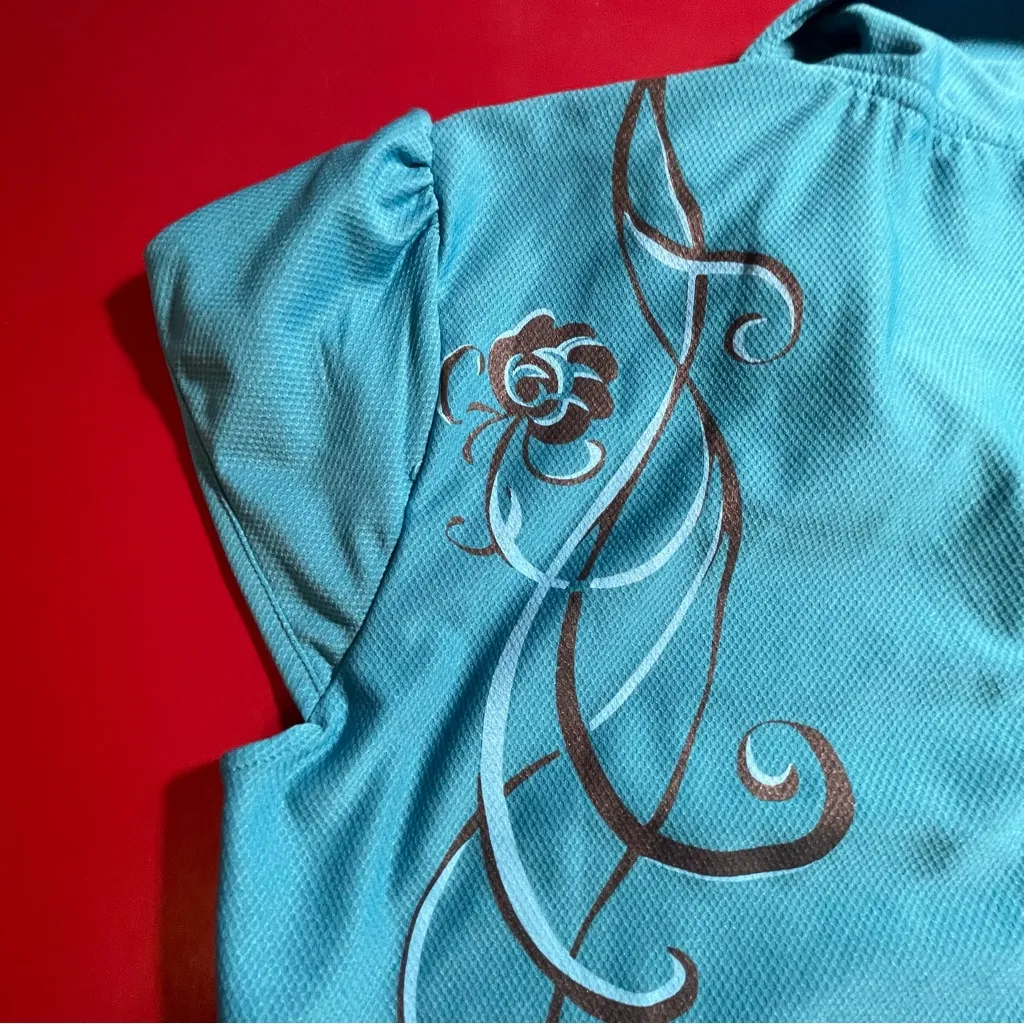 Athleta Polo Top Women’s Large Blue Active Golf Tennis Athletic Gorpcore sporty - Image 10