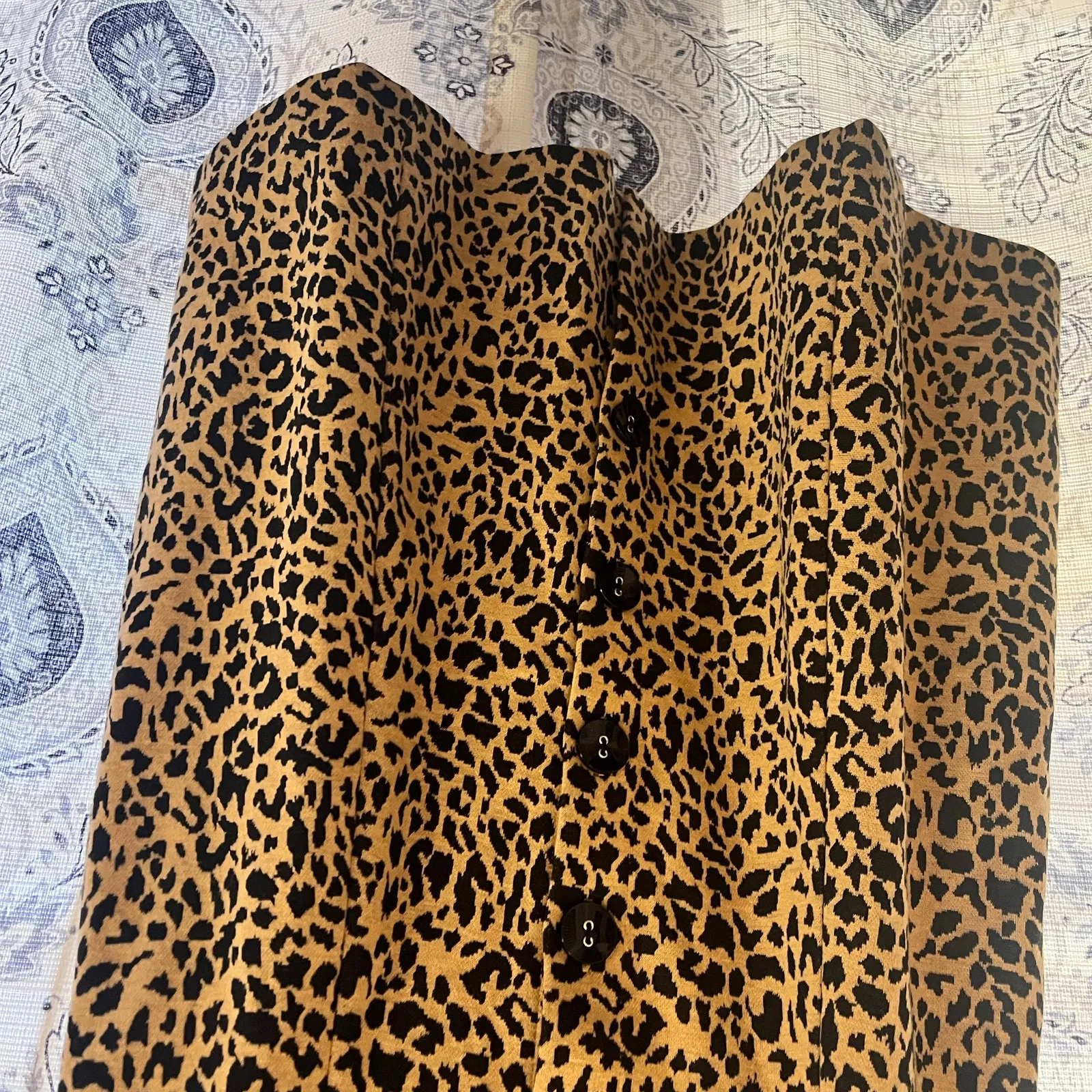 Altar’d State Tan Leopard‎ Button Front Dress Size Small - Image 4