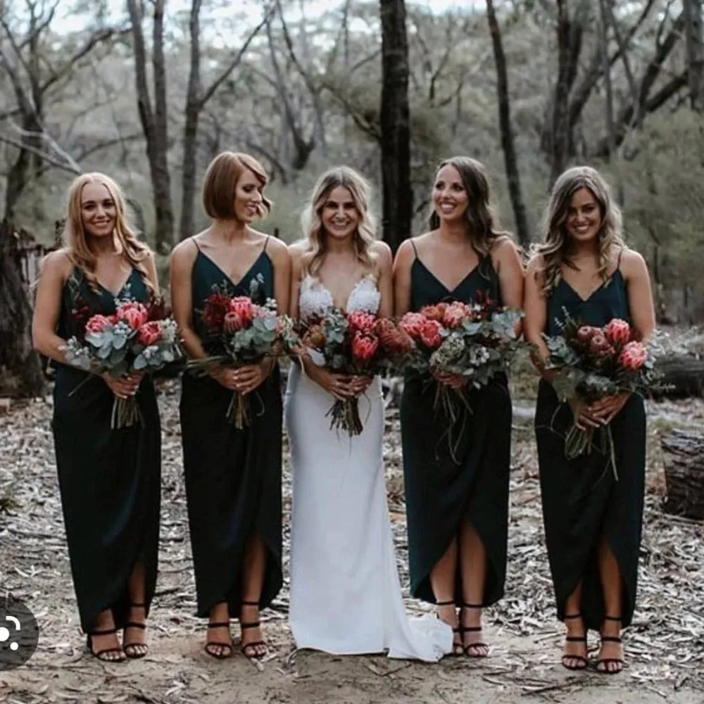 Shona Joy Luxe Bridesmaid Frill Formal Maxi Long Dress Navy Size 10 - Image 13