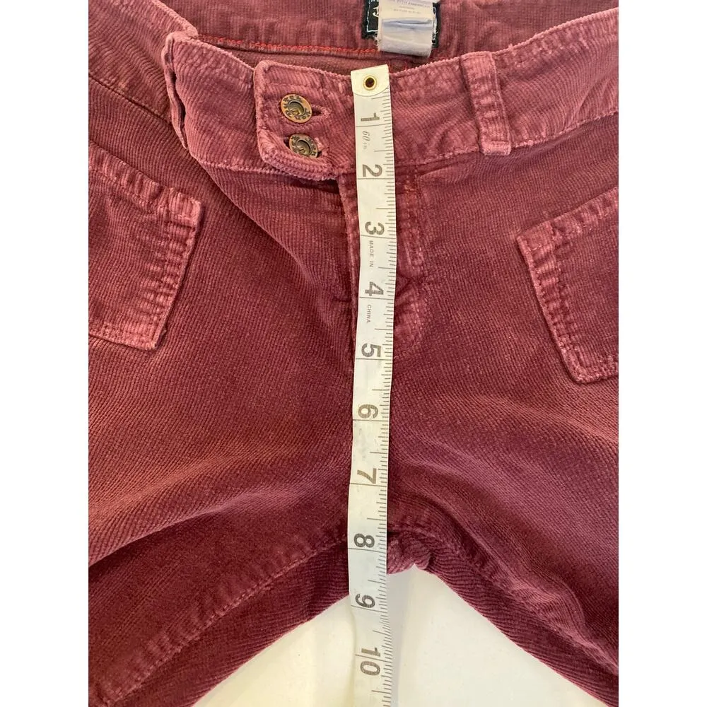 Von Dutch Eggplant Purple Vintage Flare Baby Corduroys Low Rise Sz 30 Cotton USA - Image 12
