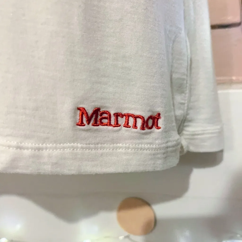 Marmot White Long Sleeve Top Size Large - Image 3