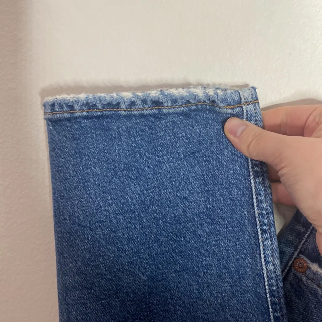 Agolde Nico High Rise Slim Fit Jeans distressed in Cycle wash size 29 - Image 8