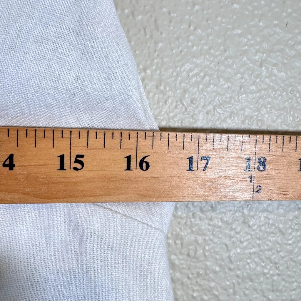 Calypso St Barth White Shell Print Linen Vest Womens 4 Beachy Vacation Tropical - Image 5