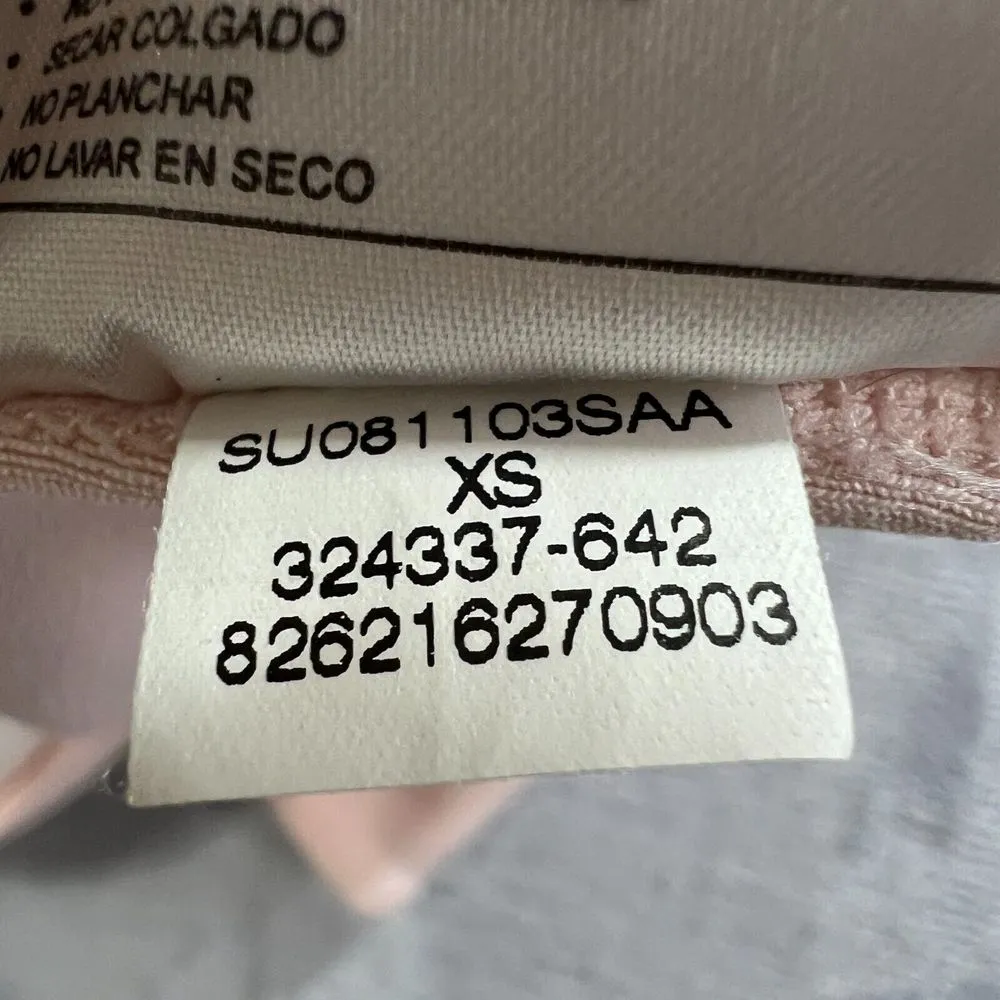 Nike Vintage Womens XS  Dri-Fit Blush Pink Full- Zip Front Jacket Fleece Runner‎ - Image 4