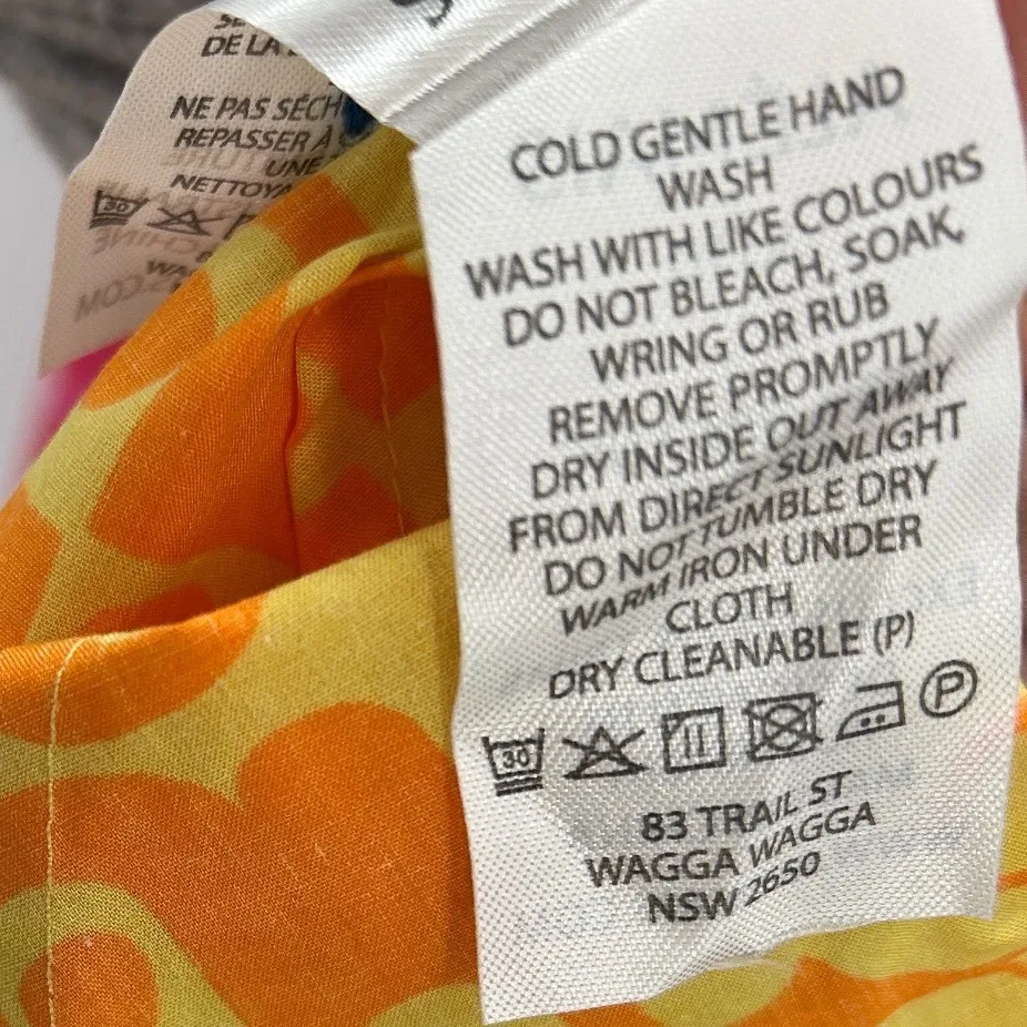 ALEMAIS Louise Shirt Dress Colorblock Organic Cotton Belted Maxi Midi Button 2 Yellow - Image 7