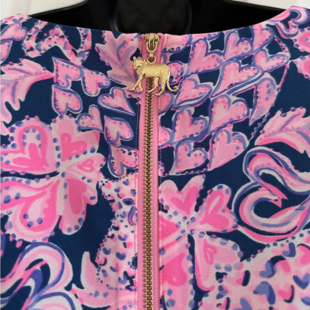 Lilly Pulitzer Kayla Dress love you bunches Size 4 Valentines Day Pink Preppy - Image 9