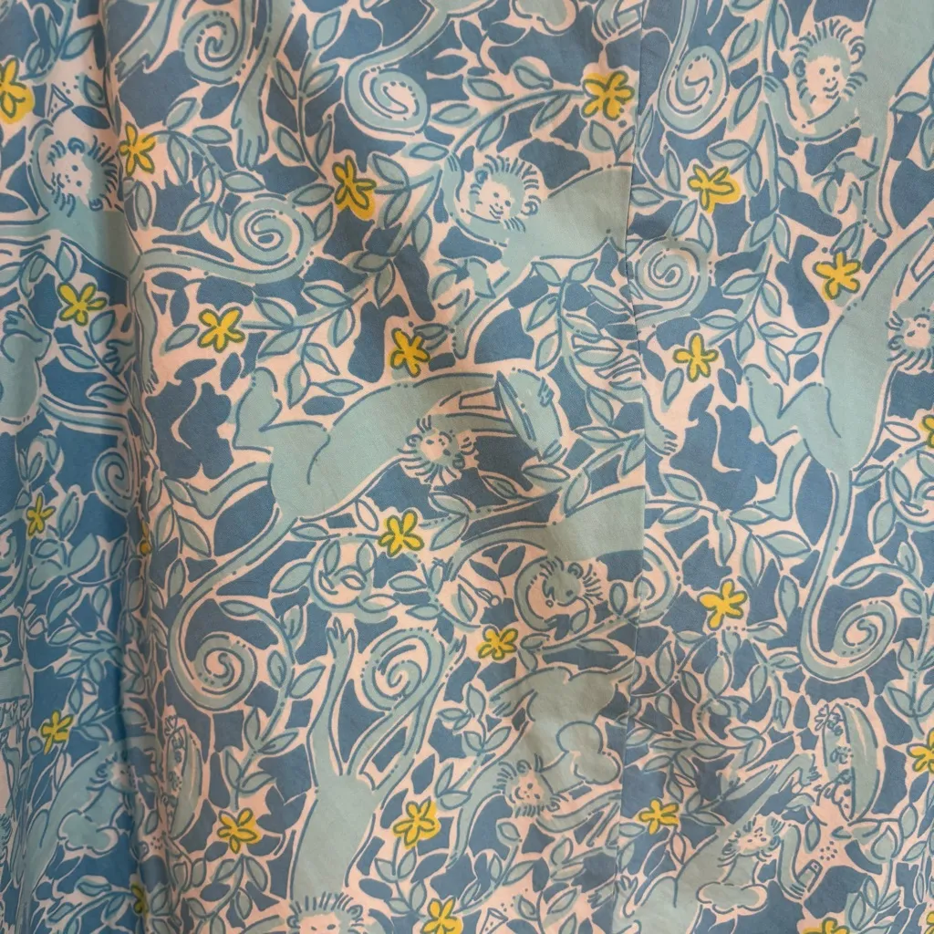 Vintage Lilly Pulitzer "Kiss The Cook"  ruffle A-line skirt - Image 4